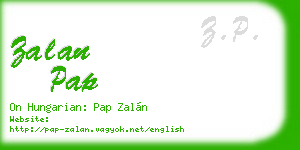 zalan pap business card